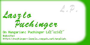laszlo puchinger business card